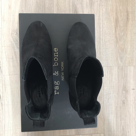 Rag & Bone Devon black waxy boot size 7* - Picture 4 of 7